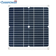 50W USB Controller Cell 12V 1.5A Solar Charging Device USB 5V Monocrystalline Silicon for Charger Outdoor Battery Supply