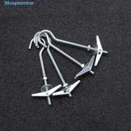 SEPTEMBER Wall Hooks Carbon Steel With Springs 5/10Pcs Plasterboard Toggle Wings Bolts Hanger