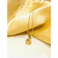 Diamond Necklace Stainless Gold &amp; necklace