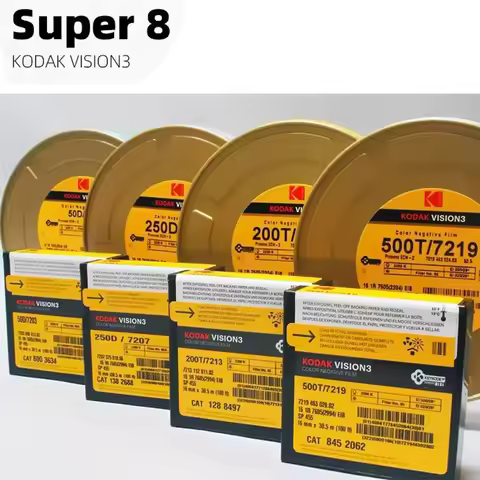 Kodak Super 8mm 16mm Film 8 Colors Spot Sensitivity Film New Kodachrome II Vision3 Super Movie Film 