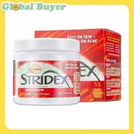 Stridex - 2%水楊酸 抗痘去黑頭潔面片 55片 - 紅色 (平行進口貨)