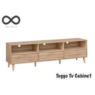 Infinity Toggo Tv Cabinet / Tv Console / Solid Wood Tv Cabinet / Living Room Furniture (Natural)