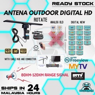 TV ARIEL Rotatable Rotating Rotate Outdoor Digital Antenna Aerial Tv Uhf Hdtv Watch DTTV Myfreeview 