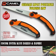 PROMO gergaji lipat serbaguna camel folding saw gergaji lipat portable gergaji kayu bambu lipat fold