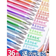 Press Glitter Pen Gel Pen Glitter Pearlescent Highlighter Marker Pen Glitter Silver Light Children G