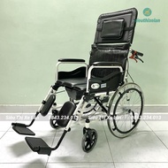 Xe Lăn Cho Người Già Lucass X67 Chính Hãng | Xe Lăn Có Bô Vệ Sinh Ngả Lưng Nâng Hạ Chân