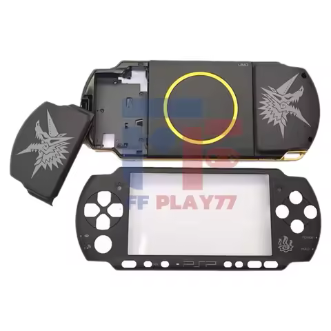Monster Hunter Theme For PSP 3000 095 Version Housing Shell Faceplate Bottom Cover Case Replacement