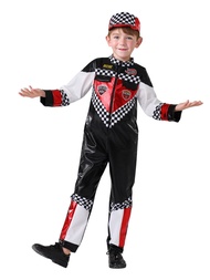 (Ready Stock) Kid Children Race Car Driver F1 Formula One Costume Racer MotoGP Jumpsuit Racing Cospl