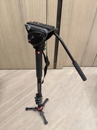 新淨 Manfrotto 單腳連油壓頭 鋁合金 MVMXPRO 500 Plus 四段升降 曼富圖腳架 雲台 Tripod
