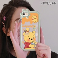 YIWESAN Casing Ponsel untuk iPhone 6 Plus 6s Plus 7 Plus 8 Plus Case Winnie Bear Little Hp Monster kamera Kesing anti guncangan Casing transparan Softcase