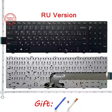 Russian Keyboard for DELL Inspiron P26E P28E 5557 P39F P40F MP-13N73SU-442 MP-13N7 CN-0JYP58 CN-0HHC