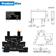 (10pcs) Solid State Relay DD 3.3V 3V 5V 12V 24V 1.5A,Signal Relay for PLC,No Contact DC to DC;Input: