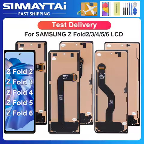 Z Fold2 Fold3 Fold4 Fold5 Fold6 5G Tested For Samsung Z Fold 2 3 4 5 6 LCD Display Touch Screen Digi