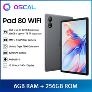 Oscal Pad 80 WIFI Tablet Android 14 10.51'' FHD+ Display T606 Octa Core 6GB RAM 256GB ROM 8200mAh Ba