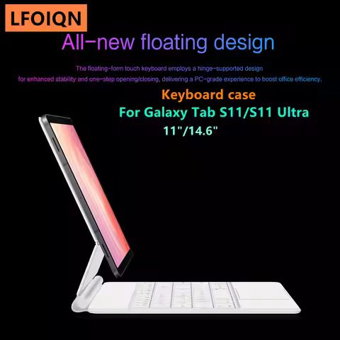 LFOIQN Magic Keyboard for Samsung Galaxy Tab S11 Ultra 14.6 inch SM-X930 X936 S11 11" 2025 Case Smar