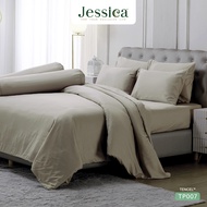 Jessica Tencel TP007  เจสสิก้า สีพื้น ชุดเครื่องนอน ผ้าปูที่นอน ผ้าห่มนวม ให้สัมผัสที่นุ่มลื่นดุจแพร