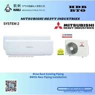 MITSUBISHI HEAVY INDUSTRY MULTI-SPLIT SCM SERIES SYSTEM 2 AIRCON