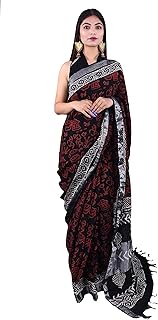 Women's Hand Block Kalamkari Batik Bagru Ikkat Indigo Ajrakh Jaipuri Sanganeri Printed Handloom Cott