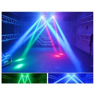 【PTC】-Mini Spider Light 8x3W RGBW LED Stage Beam Moving Lamp DJ Disco Nightclub Dance Wedding Bar Ho