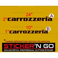 STICKER CUSTOM CAROZERRIA FONT