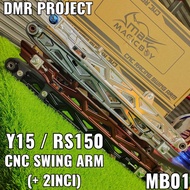 MAGIC BOY CNC SWING ARM Y15/RS150 MB01 CNC ARM (+ 2 INCI) SILVER,GREY,BROWN,BLACK