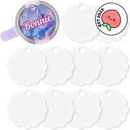 YRBWDYZDH Sublimation Name Plate Blanks Acrylic, 8.1*3.3*0.2cm 8.2*8.2*0.2cm Sublimation Topper, Acr