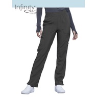 Infinity Women Petite Scrub Mid Rise Tapered Leg Pull-on Pant CK065AP