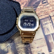 ASIO Casio Solar GSHOK Gold Brick Reverse Display Screw Cap GMW-B5000GD-9 Holiday Gift Male