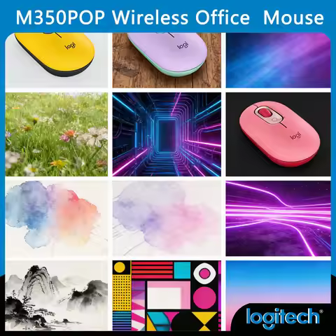 Logitech M350 /M350POP Wireless Office Mouse SilentTouch Dual Connectivity Nano Receiver 1000 DPI