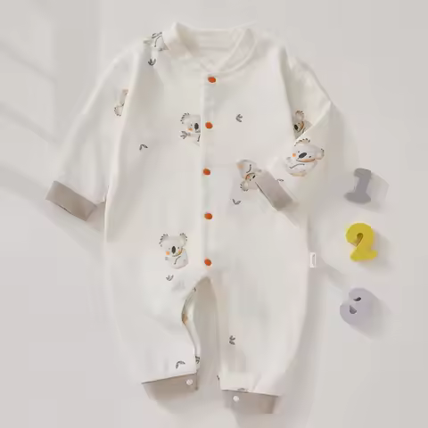 Newborn Clothes Baby Autumn Clothes Baby Pajamas Boneless Baby Rompers Autumn Crawling Clothes Baby 