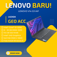 LENOVO CORE I3 GEN 12 V14 G3 IAP - LAPTOP IDEAPAD CORE I5-11215U - RAM 20GB - SSD 512 GB - INTEL UHD GRAPHICS - 14 INCH FHD - BLACK - FREE INSTALL WINDOWS 11 + TAS LAPTOP ORIGINAL