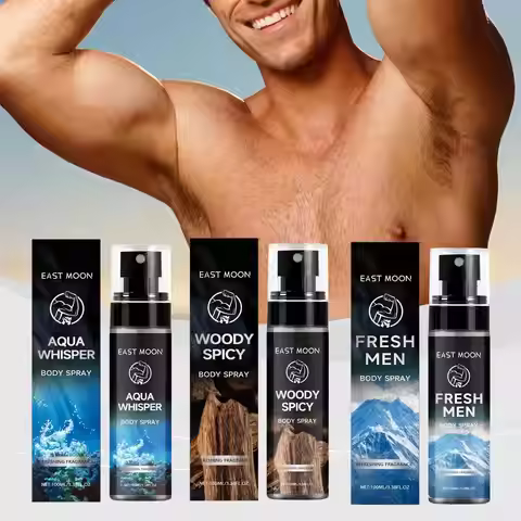 East Moon 100ml Men's Fragrance Spray Sandalwood Deodorant Long Lasting Aroma Refreshing Body Odor R