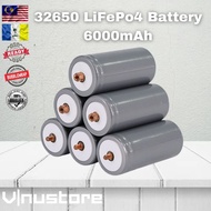 LiFePo4 LFP 32650 3.2V 6000mah Rechargeable Battery - Free Bolt n lock Nut for Moto Car Electric Bik