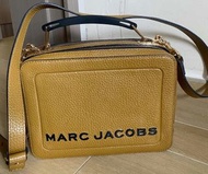 Marc Jacobs The Box Mustard Yellow Leather Bag