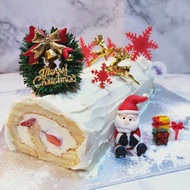 Strawberry Shortcake Christmas Logcake
