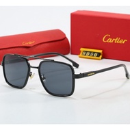 CARTIER CARTIER Temple Strap English Letter Irregular Shape Sunglasses Women's sk