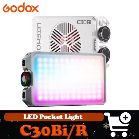 Godox C30Bi C30R Litemons LED Light Panel Lightweight CRI94+ TLCI96+ 2800K-6500K Pocket Fill Light