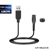 4.3V USB A00390 Charger Power Cord Adaptor For Philips Norelco OneBlade QP2520 QP2521 QP2523 QP2510 
