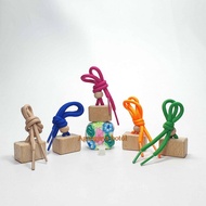 Hanging Perfume Glass Bottle 8 Ml Apple Print Color Wooden Lid Box / Glass Bottle / Perfume Glass Bo