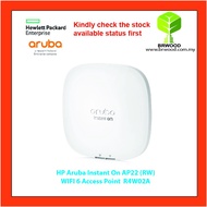 HP ARUBA R4W02A: INSTANT ON AP22 (RW) WIFI 6 ACCESS POINT