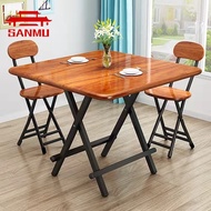 Foldable Table Dining Table Household Small Square Table Dining Table Portable Outdoor Stall Table Dormitory Simple Small Folding Table Folding Furniture