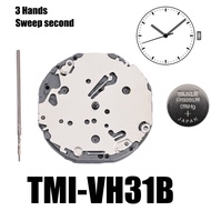 VH31 Movement TMI VH31B Movement Size: 10 ½‴ Height: 3.45mm Sweep second 3 hands NO Jewels