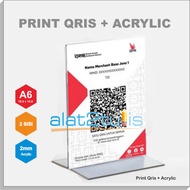 A6 Print Qris Print + Acrylic Acrylic Acrylic A6 | 2 sides