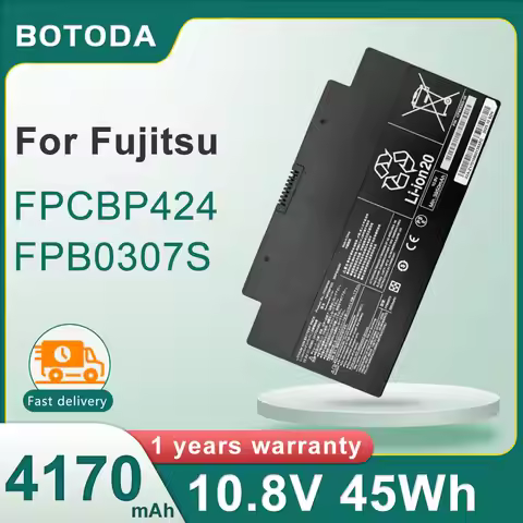 BOTODA FPCBP424 10.8V 45Wh 4170mAh FPB0307S FMVNBP23 laptop battery for Fujitsu Lifebook A556 AH556 