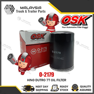 OSK O-2179 HINO DUTRO WU410 Engine WO4D OIL FILTER (15607-2250)