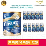Abbott Ensure Gold Wheat 850g EXP:11/2024 + Ensure Gold Vanilla 220ml x 10 Bottles