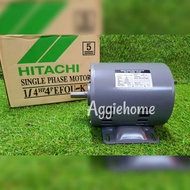 HITACHI มอเตอร์ รุ่น 1/4HP 4P EFOUP-KT 220V (1/4แรงม้า) มอเตอร์ไฟฟ้า ฉนวนกันความร้อน ปั๊ม ติดตั้งง่า