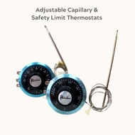 Adjustable Capillary & Safety Limit Thermostats (0°C~120°C , 50°C~200°C, 50°C~320°C)