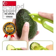 [SG FREE 🚚] 3 In 1 Avocado Slicer Shea Corer Butter Fruit Peeler / Cutter Pulp Separator Plastic Knife Vegetable Tools H
