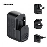 iMazing - IMAZING IM65Wa+c 氮化鎵GaN快充 - USB充電器 PD65W USB-C x 2 / USB-A x 1 黑色）
